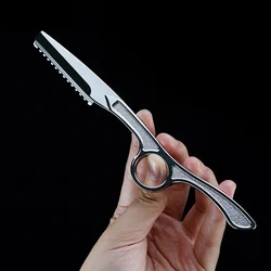 Cuchilla de afeitar afilada para Barbero, cuchillas de afeitar para cortar el pelo, corte fino, recorte de aleación de Zinc, herramientas de peluquería