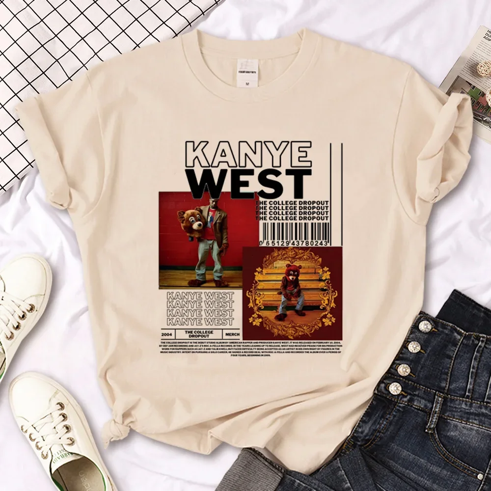 Kanye West top women graphic t-shirts girl harajuku manga anime clothes