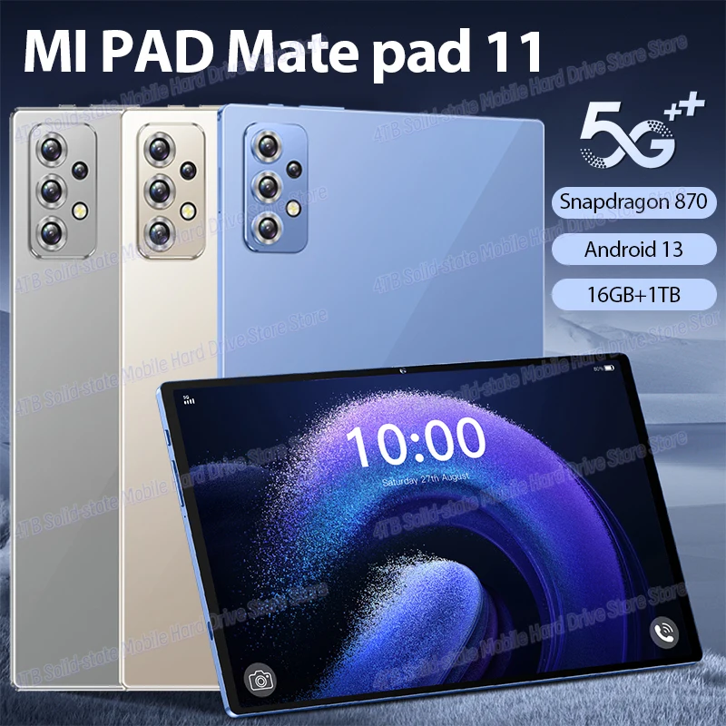 

2024 New original tablet pc Mate Pad 11 Global version 10.1inch 5g pc tablets Android 13 tablet 16G+1TB WIFI 5G unlocked tablet