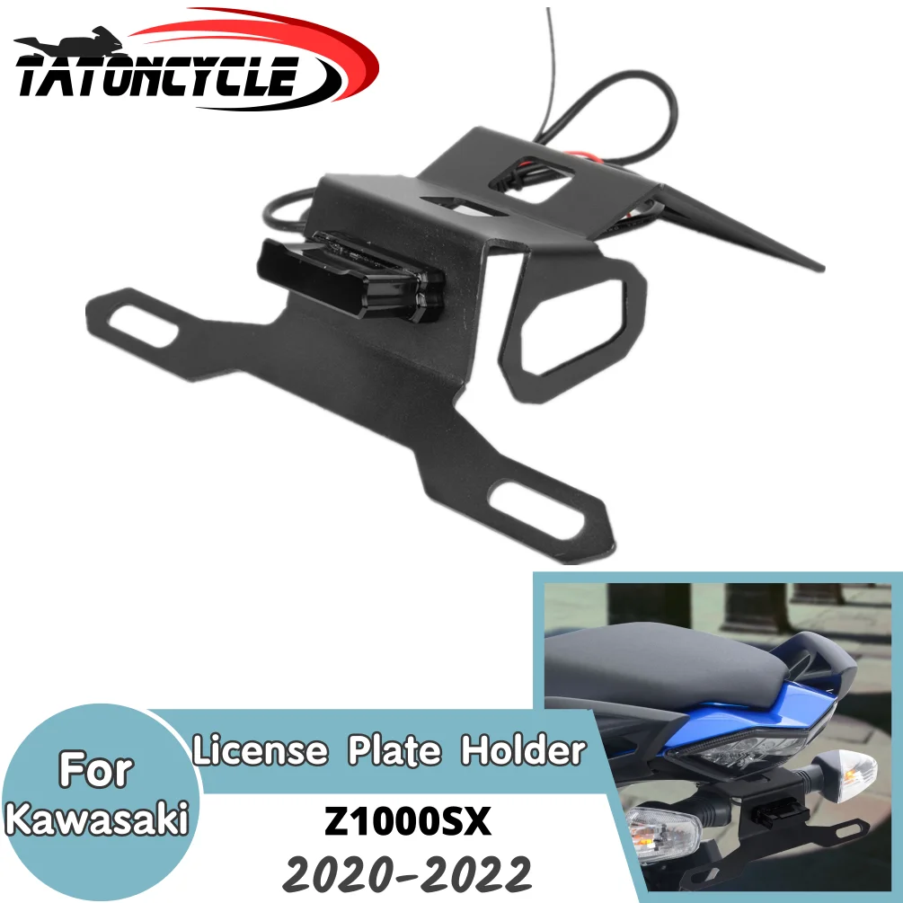 

Z1000 SX License Plate Holder For Kawasaki Z1000SX 2020 2021 2022 Motorcycle Tail Tidy Fender Eliminator Bracket Accessories