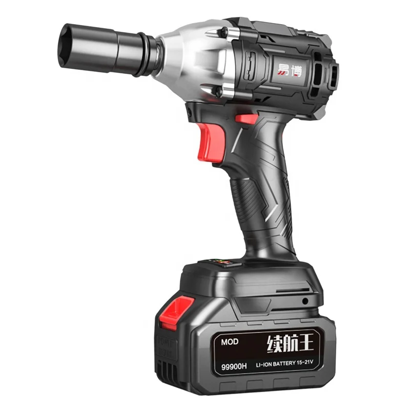 Lithium battery Half Inch Impact Wrench Electric Socket Powerful Auto Repair Brushless Impact Wrench Electric wrench