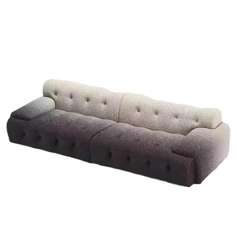 

Minimalist fabric sofa modern living room simple style small apartment designer Internet celebrity three-person sofa