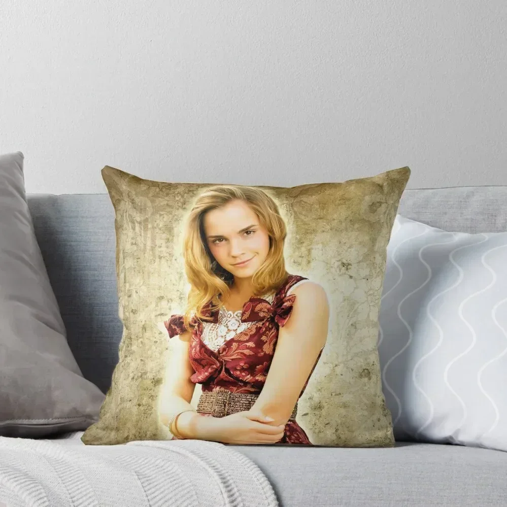 جميلة جدا إيما واتسون رمي غطاء وسادة وسادة فاخرة مخصصة وسادة وسائد الزينة