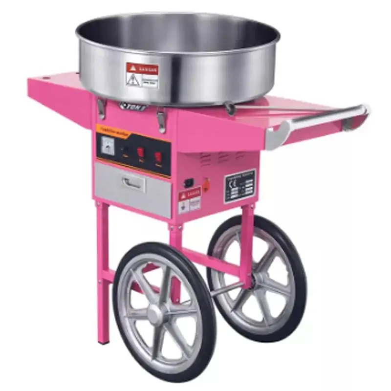 

Commercial Pretty Electric Sugar Sweet Making Cart Big Cotton Candy Machine Candy Floss Machine