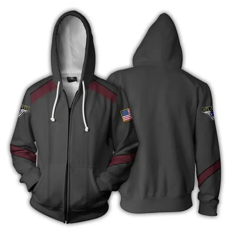 Nene 2025 Stargate SG-1 كامل البريدي رجالي موضة هوديس كول البلوز رقيقة مضحك معطف سترة للجنسين البلوز البلوز تأثيري