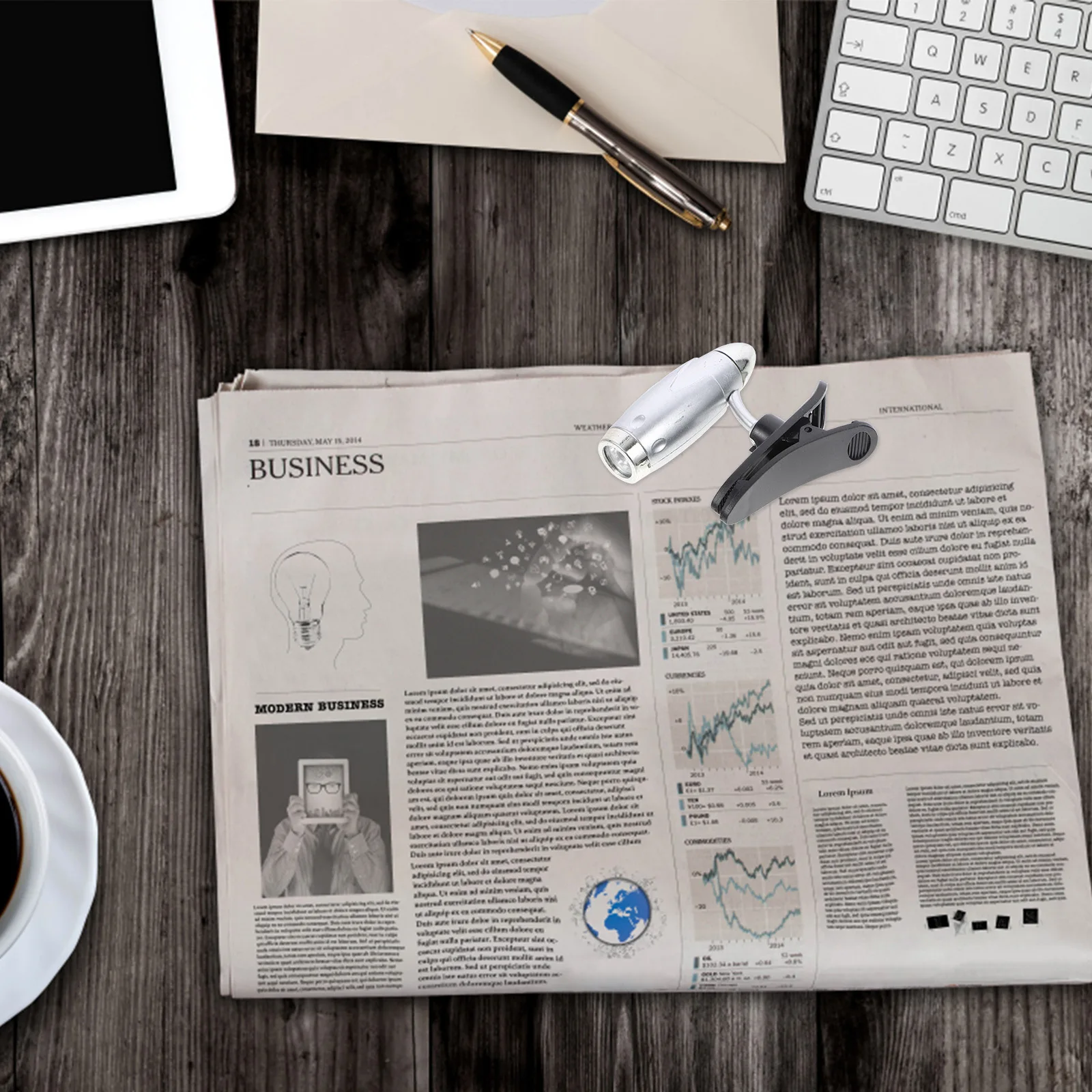 Mini Led Clip Book Light Silver Adjustable Reading Lamp For Bed Portable Booklight Long Life Clip On Book Light