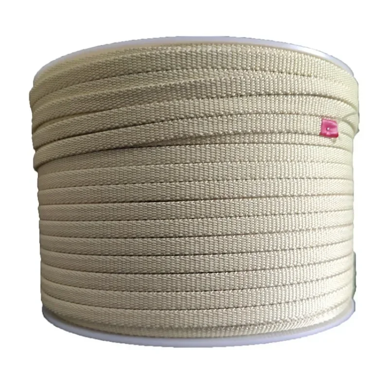 

12*4mm Aramid Fiber Rope Roller Toughened Oven Tapes - Durable Oven Roller Tapes Ropes for Industrial Use