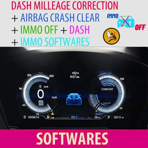 IMMOFF 모든 자동차 도구 브랜드용 총 32 GB 패키지 소프트웨어, Ecu 대시 마일리지 보정, 에어백 크래시 클리어, 대시, IMMO 소프트웨어