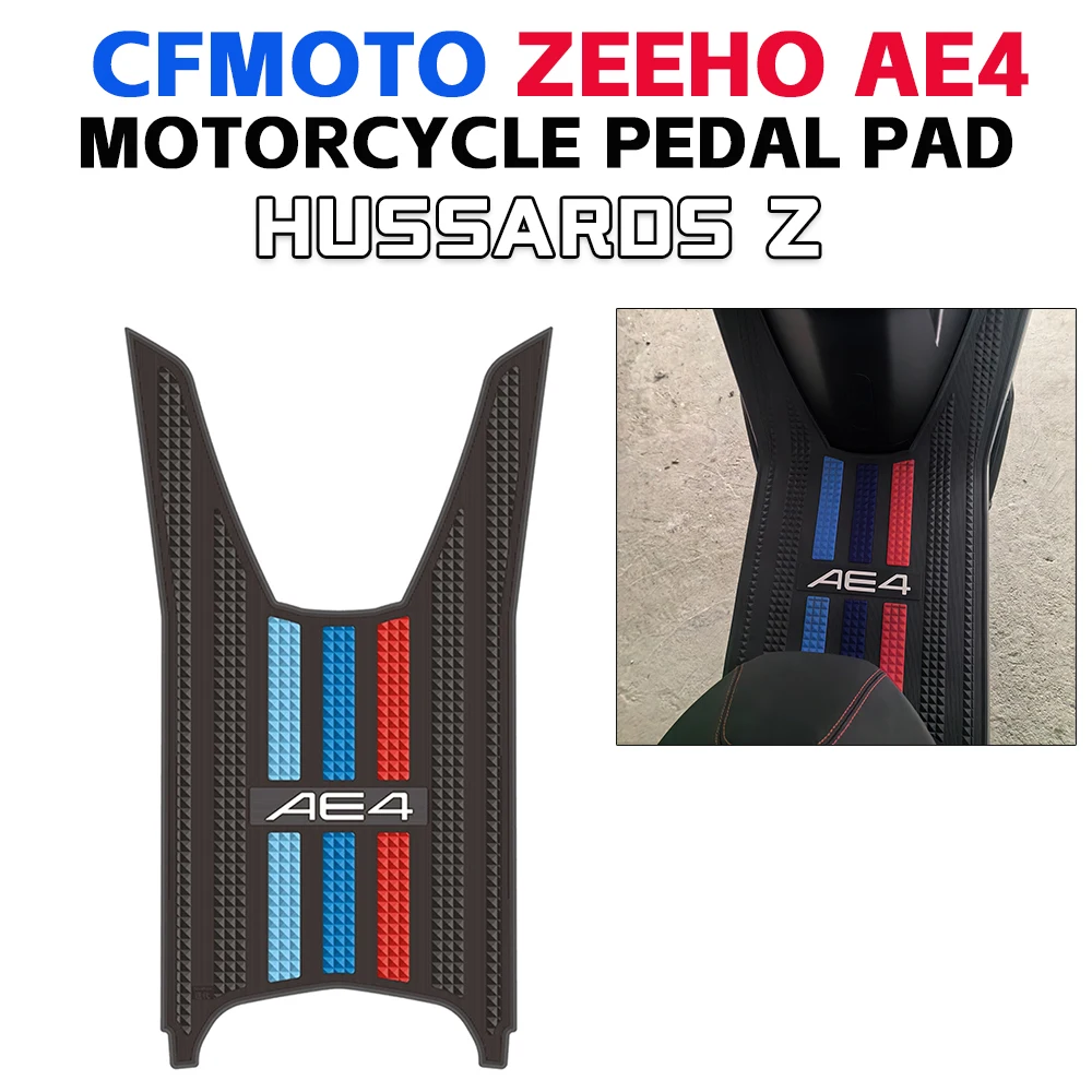 Electric Scooter Motorcycle Mats Pedal Rubber Foot Skid Pad Floor Mat Carpet For CFMOTO ZEEHO AE4 AE4SE AE4I AE4 SE + 2024-2026