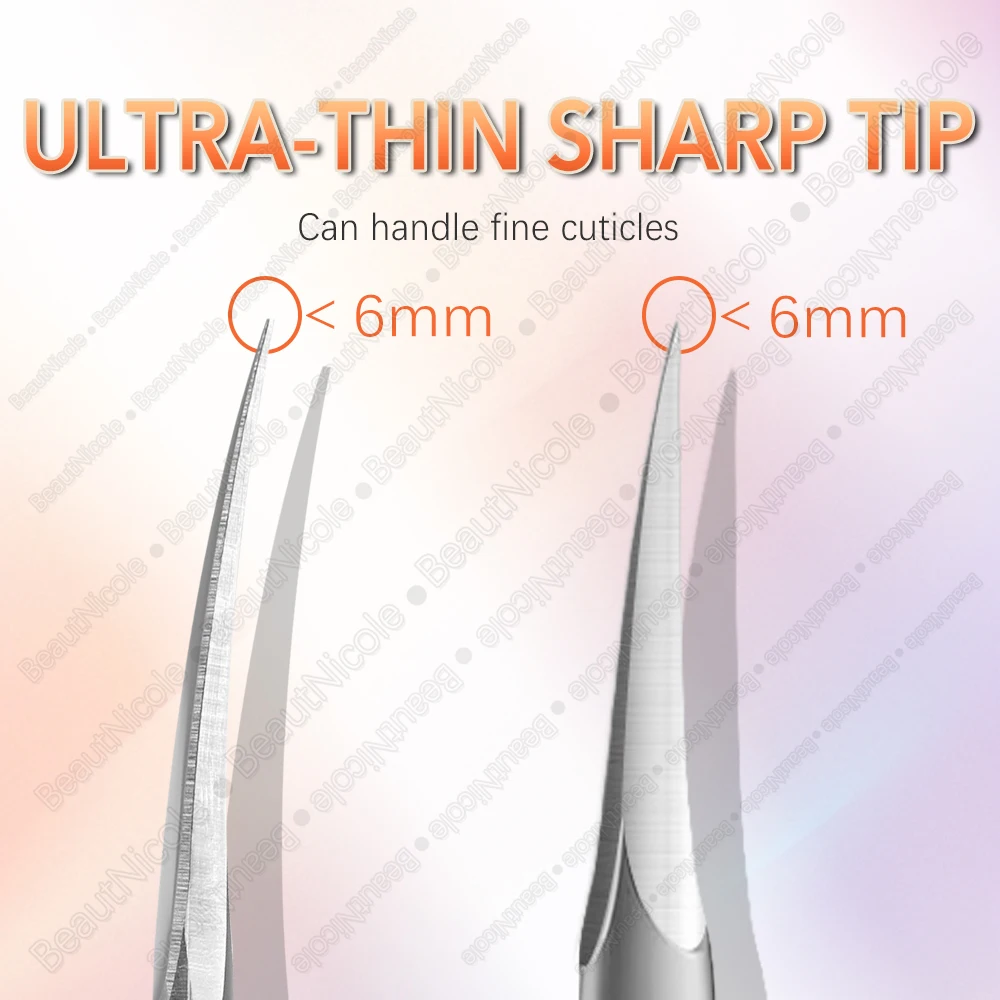 Pcs Russia Cuticle Scissors Extra Fine Curved Blade Nail Scissors Manicure Tools Eyebrow Eyelash Dry Skin Small Scissors