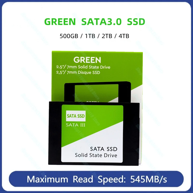 

High Performance 2TB 1TB 500GB 240GB 120GB Green Internal PC 2.5" SSD Solid State Drive SATAIII 6Gb/s UP To 545MB/s Original