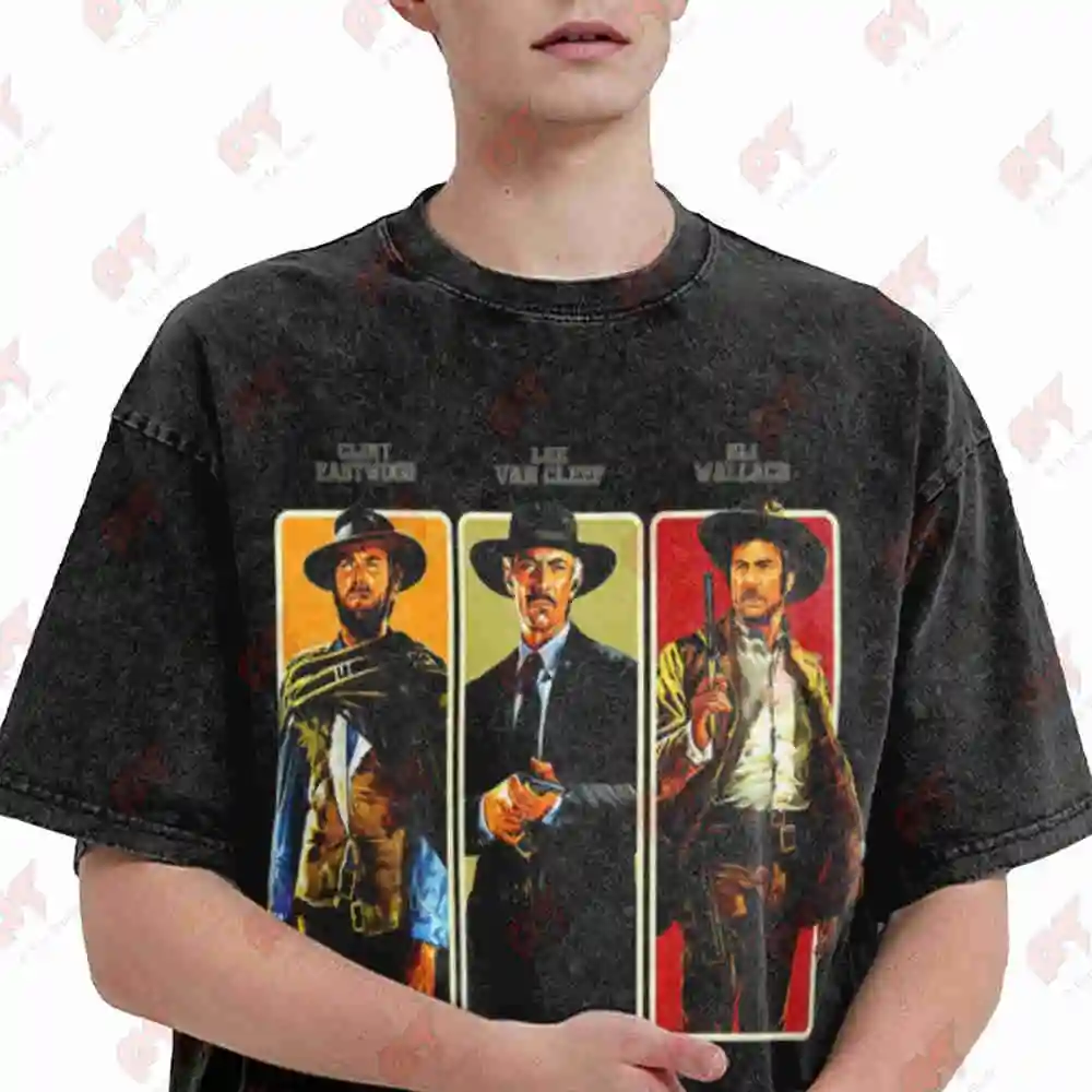 Un Film Di Sergio Leone Vintage Washed Tee Pure Cotton T-Shirt