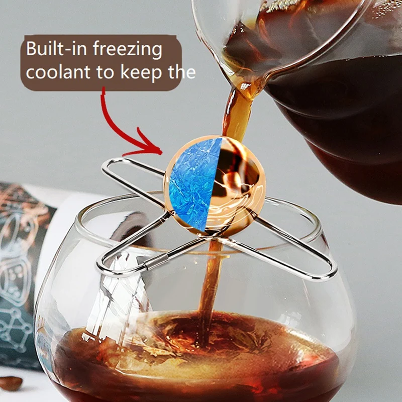 Accesorios para máquina de Espresso, Enfriador de café helado, Espresso, Enfriador de café helado