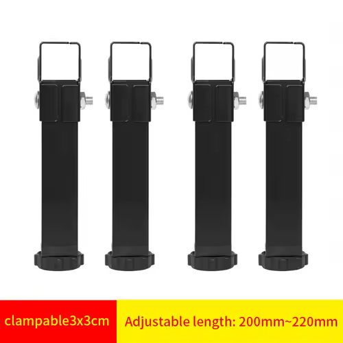 Ribbed frame bed leg support column 3 × 3cm clamping foot bed side support reinforced adjustable furniture foot bed bottom mute - Image 17