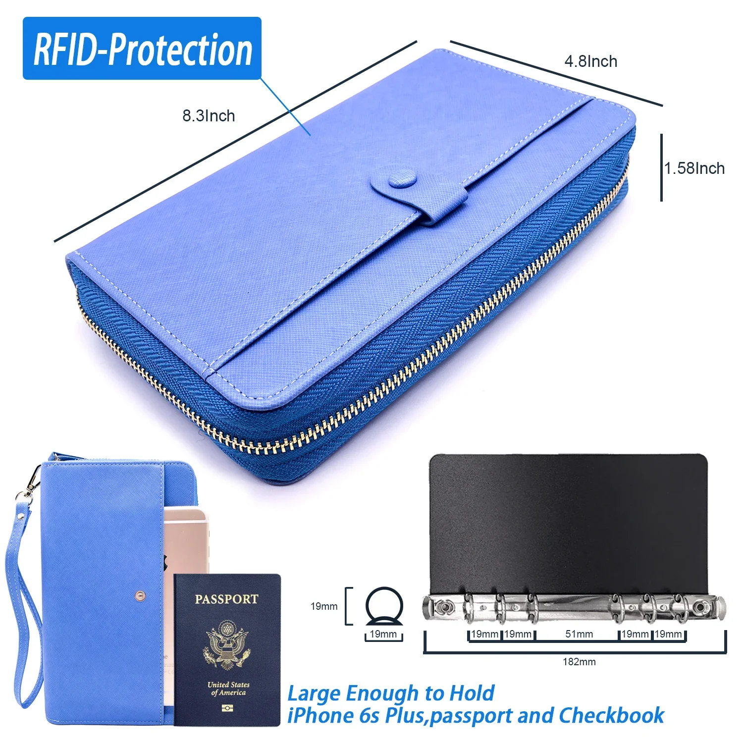 Fashion Wallet Women Purse Long Purse Coin Case Passport Bag  women Credit Card Holder Multi-functional Creative Mobile Wallets