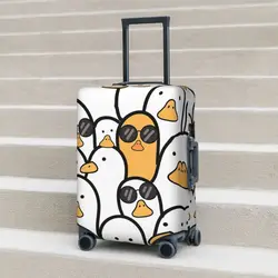 Juste de valise à imprimé d'oiseaux drôles, accessoires de bagages pratiques, protecteur de voyage, cool, vol