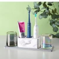 Nordic Diatom Mud Pad Electric Toothbrush Rack Holder Countertop Storage Mouthwash Cup Desktop