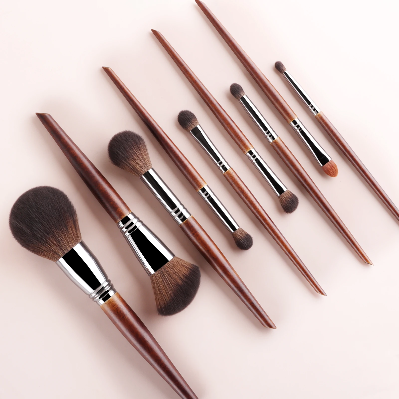 9Pcs Full‑face Makeup Brushes, Large Face Brushes & Multi‑size Eye Brushes, Soft for Foundation Blush Eye‑makeup
