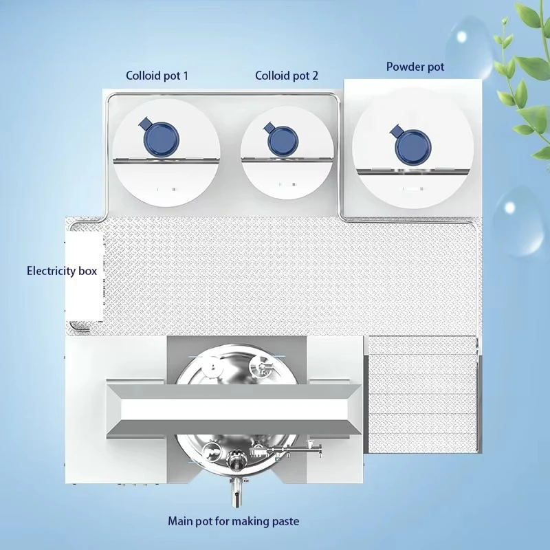 200L 300L Toothpaste Vacuum Emulsifying Mixer Toothpaste Production Line Toothpaste Vacuum Dispenser