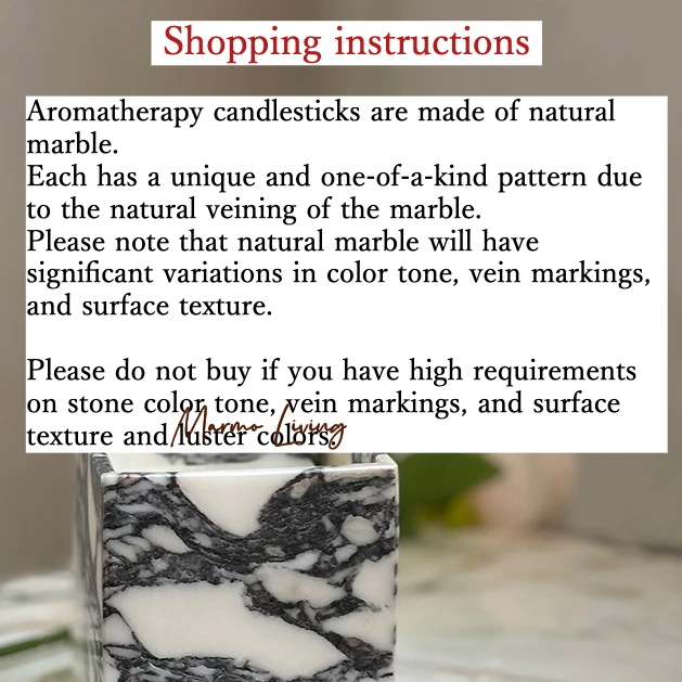 Luxury Onyx Rosso Stone Candle Cup Natural Marble Candle Holder for Living Room Dining Room Bedroom Retro Decor