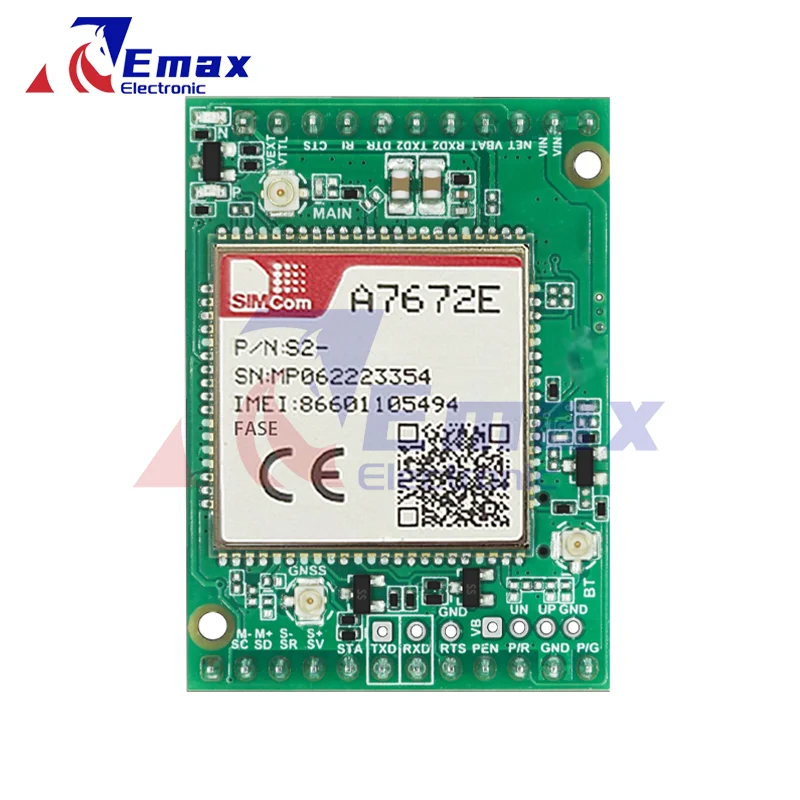 Imagem -03 - Placa do Desenvolvimento de Simcom Placa do Núcleo Lte Cat1 4g 2g bt Gnss Voz A7672e A7672e