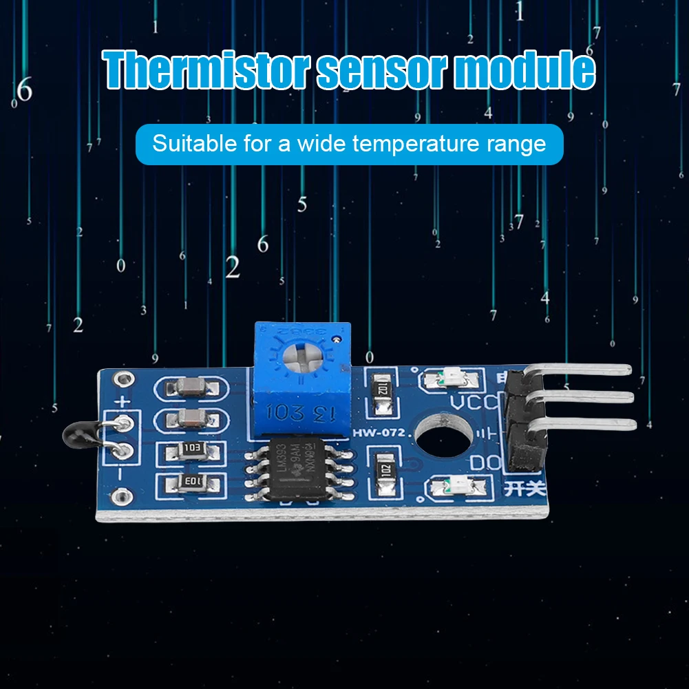 Thermal Sensor Module High Sensitivity Temperature Sensor Module DO The Digital Output Thermistor Sensor NTC for Arduino DIY Kit