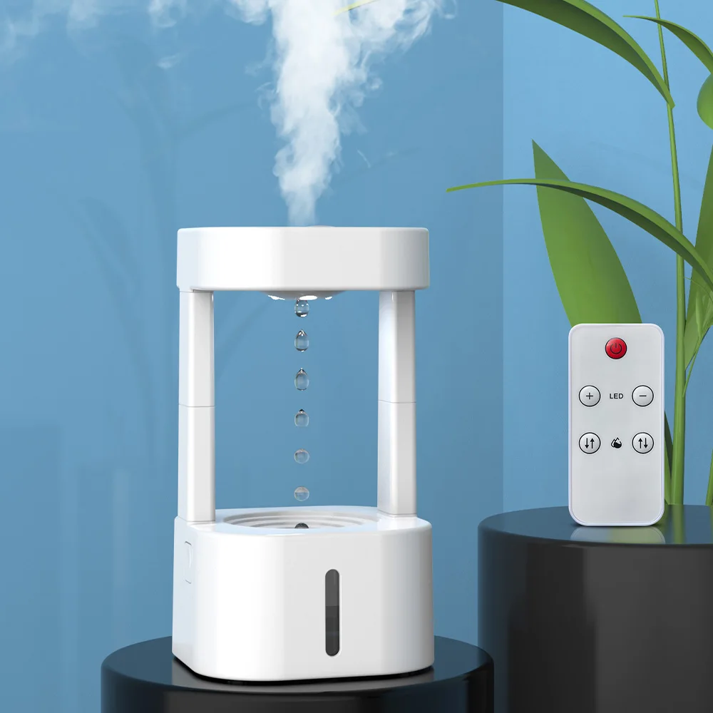 Anti Gravity Humidifier Diffuser Water Drop Falling Remote Control Mini Mist Maker Humidifier Air Purifiers Droplets Upflow USB