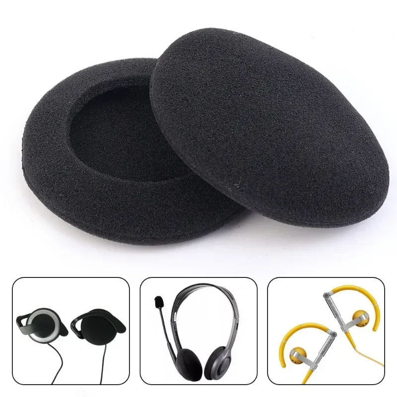 30-10Pcs Sponge Headset Replacement Memory Foam Ear Pads 35/45/50/55/60mm for Logitech PC960 Stereo Headset USB Earphone Pillow