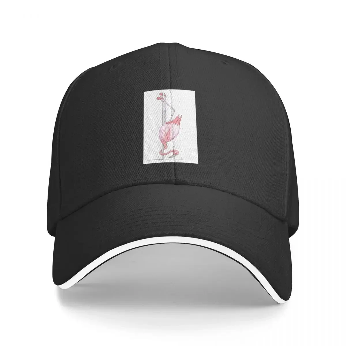 

Flamingo in Flamingo Heels Baseball Cap Hip Hop Big Size Hat derby hat Caps For Women Men's