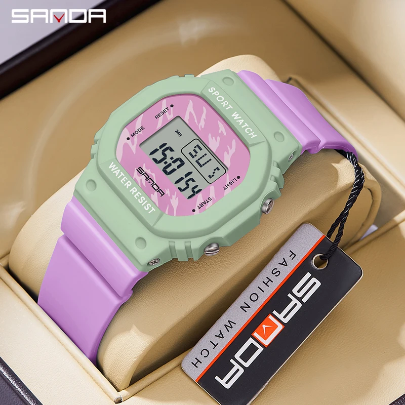 

2024 SANDA 393 Luxury Ladies Sports Watch Waterproof Week Date Woman Wristwatch Women Fashion Casual Women's Watches for Gift