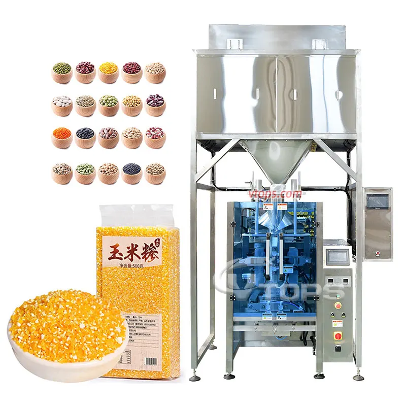 High Speed Pet Food Weighing Filling Machine Potato Chip Vacuum  Packer Sealer Vffs Cashew Granular Filler Sealing Machine