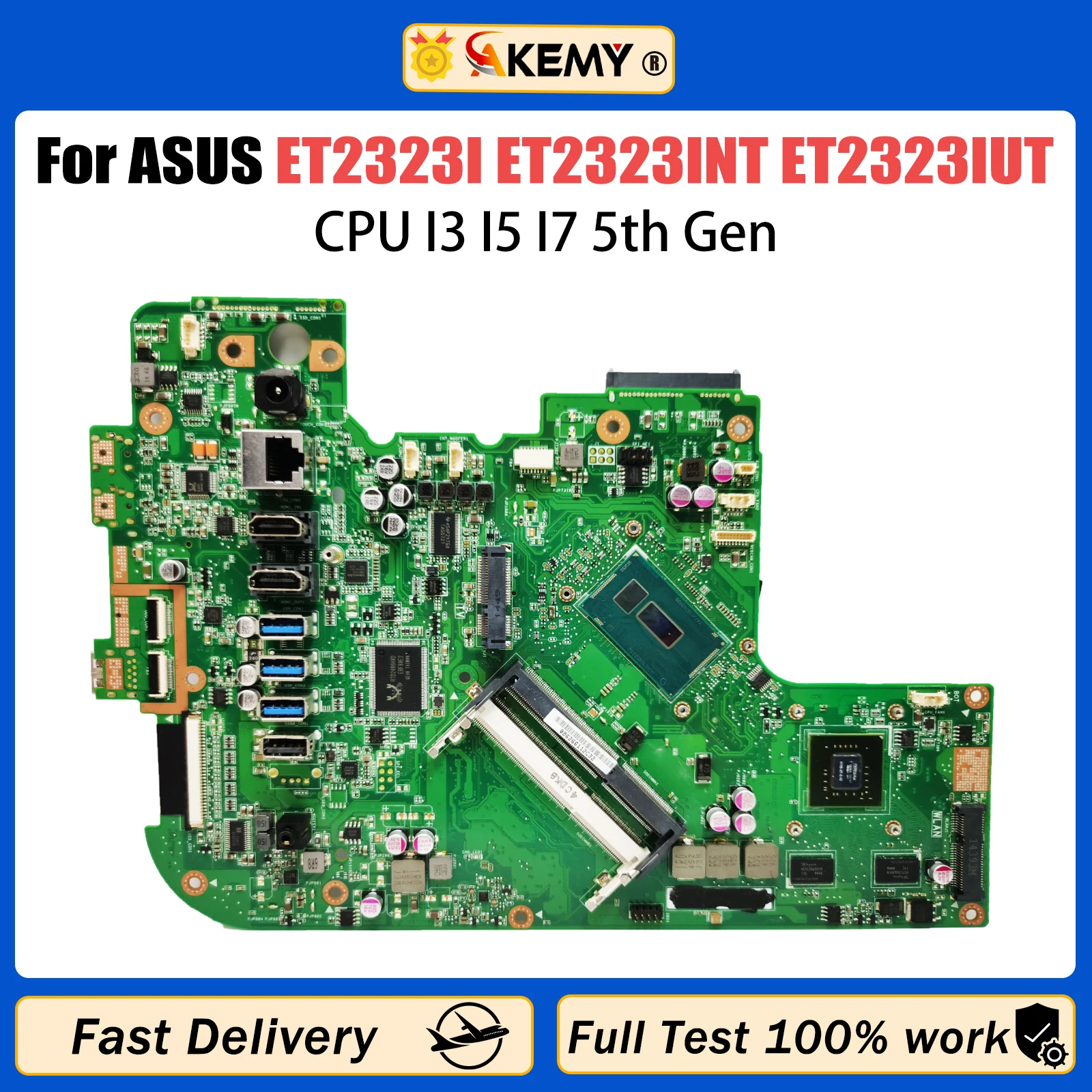 ET2323 Laptop Motherboard For ASUS ET2323I ET2323INT ET2323IN ET2323IUT Mainboard CPU I3 I5 I7 5th Gen GT840 100% Working Testd