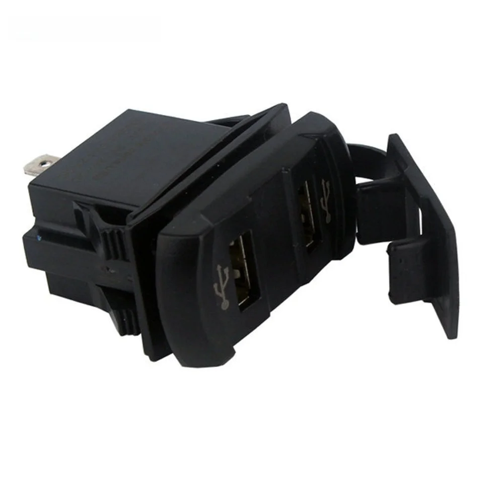 LED Display Dual USB Car Charger for 12V 24V DC Vehicles Including For RV Truck Marine Yacht and Off Highway Applications