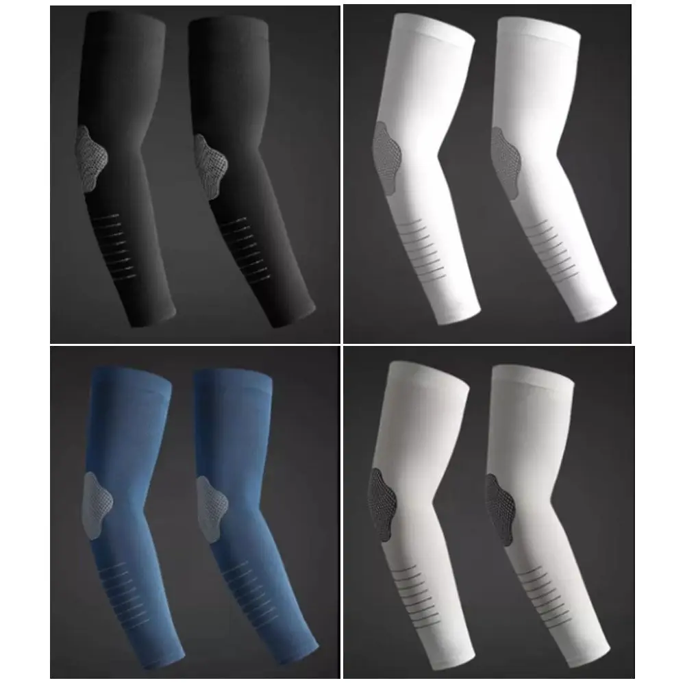 Ice Silk Sunscreen Sleeves UV Protection Sweat-absorbent Men's Sports Arm Guards Breathable Quick-drying Hand Protector