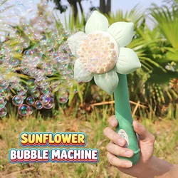2025 Electric Bubble Gun Toys for Kids 23 Holes Blowing Machine Soap Blower Gun Toys Party Outdoor Games Childern Boys Girl Gift