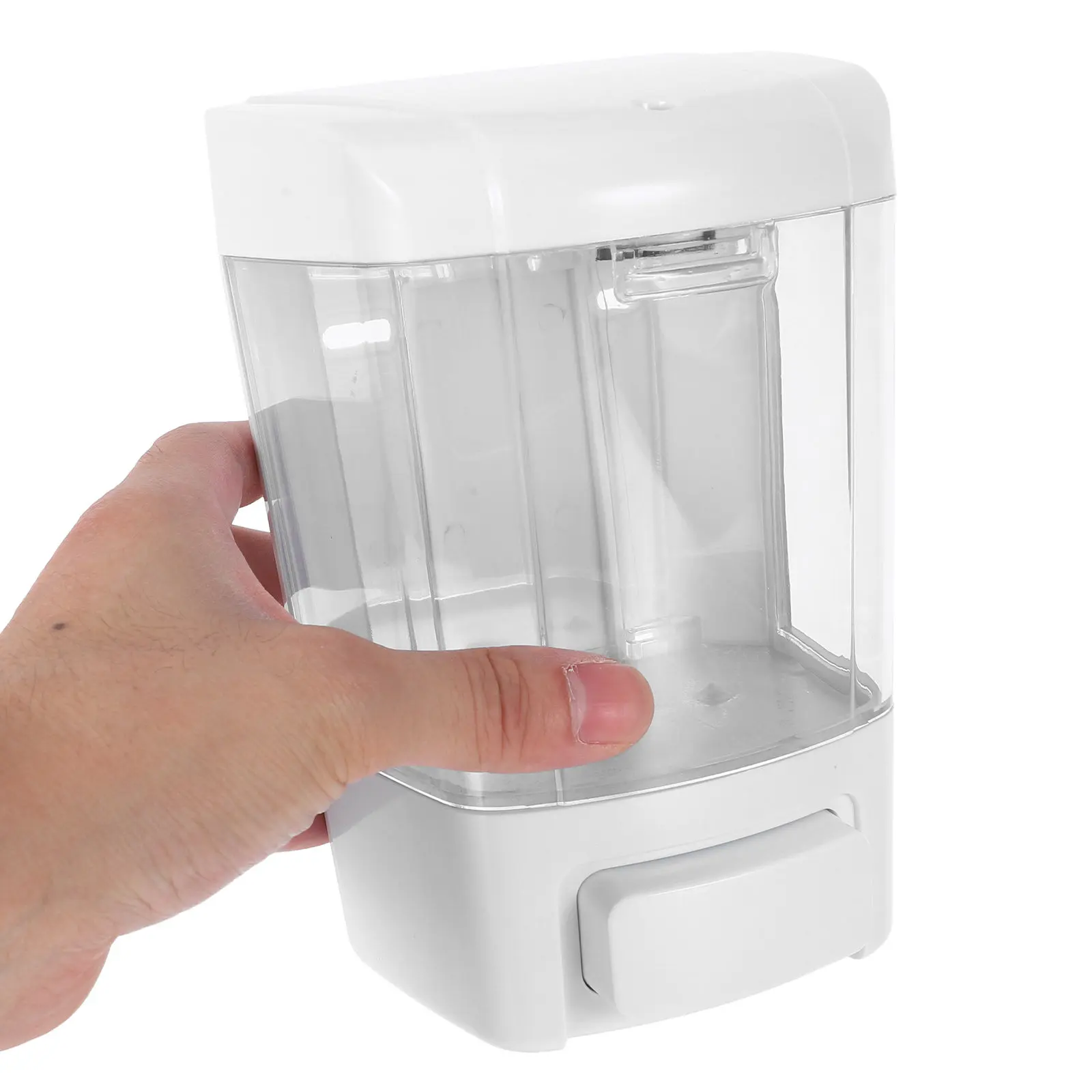 

Wall Mounted Soap Dispenser 800Ml Manual Liquid Pump For Bathroom Kitchen Hotel Restaurant Plastic Refillable Dispenser For Hand