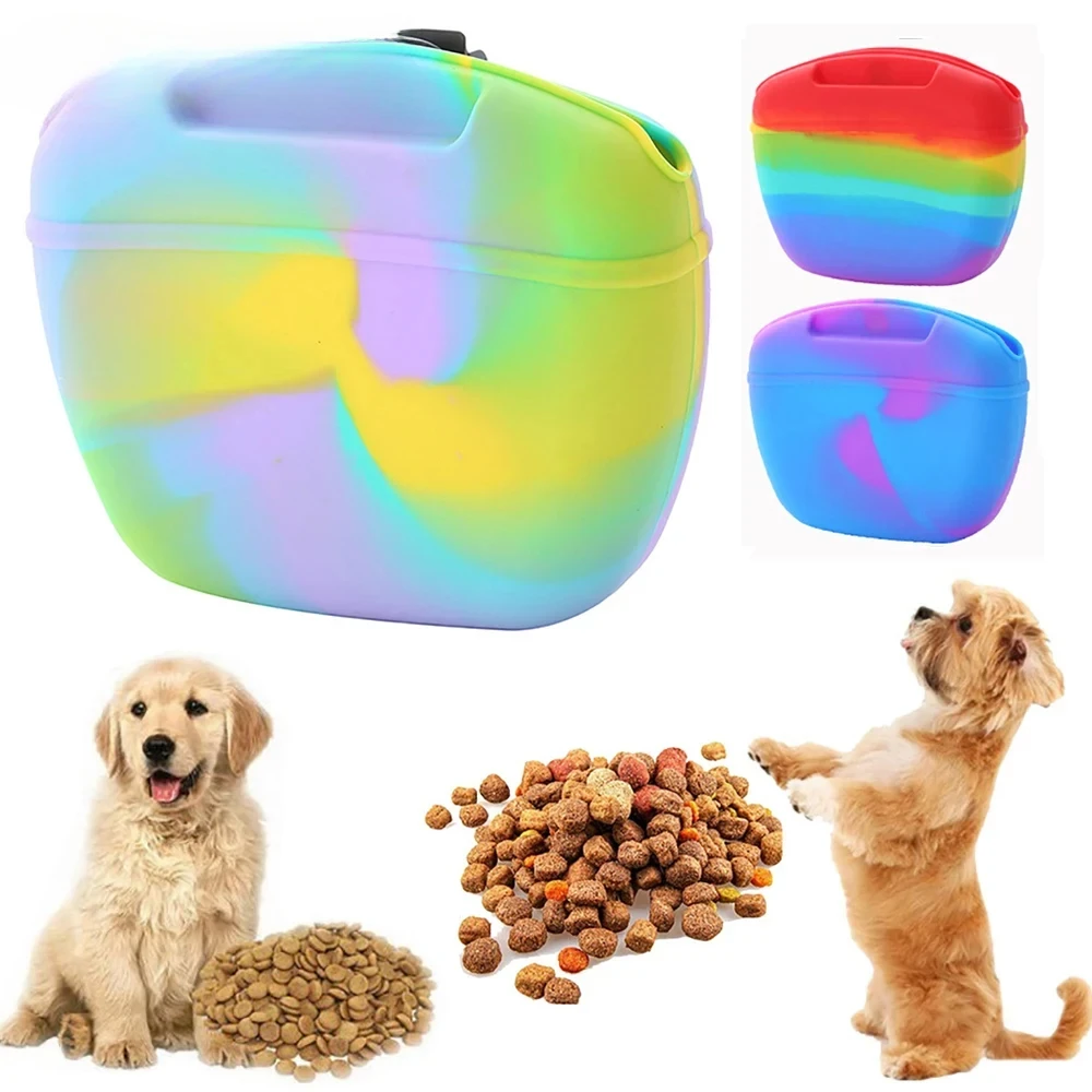 

Portable Dogs Training Bag Treat Snack Bait Cats Obedience Agility Outdoor Feed Storage Food Reward Waist Pouch Pets Accessories