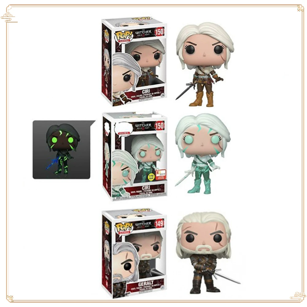 

FUNKO POP Toy Figures Game The Witcher 3: Wild Hunt Collection Toys Models Classic Ciri Geralt Christmas Gifts Action Figures