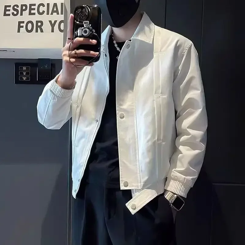 Male Coats Trendy New In Spring Autumn Men's Jackets Cheap Clothes Offer Casual Stylish Clothing Fashion 2025 Joker Aesthetic