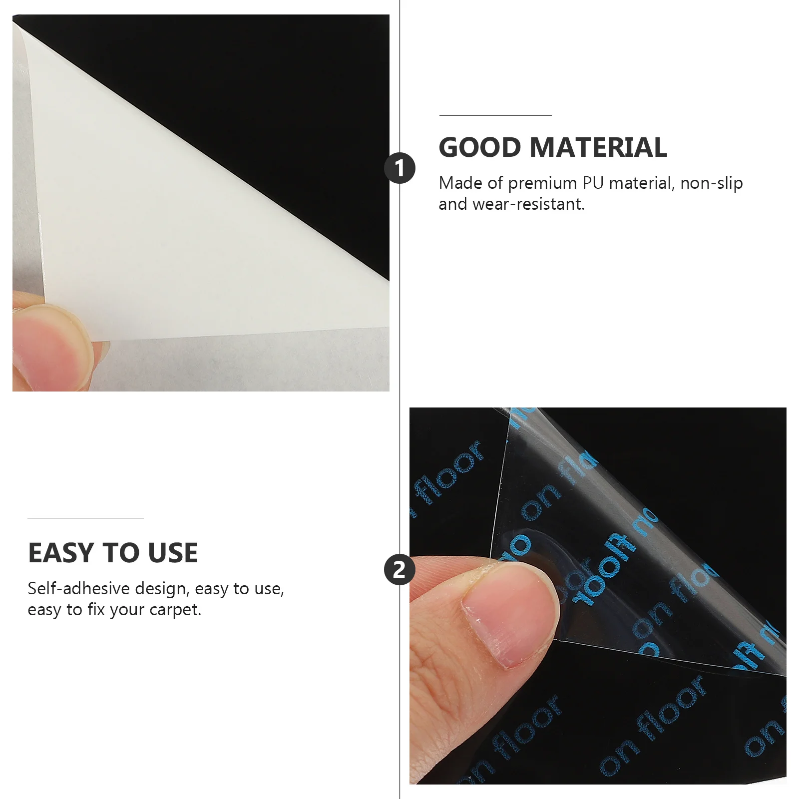 

8pcs Carpet Stickers For Area Rugs Non Slip Pad Double Sided Rug Tape For Tile Floors Kitchen Bathroom Nonslip Stopper Household