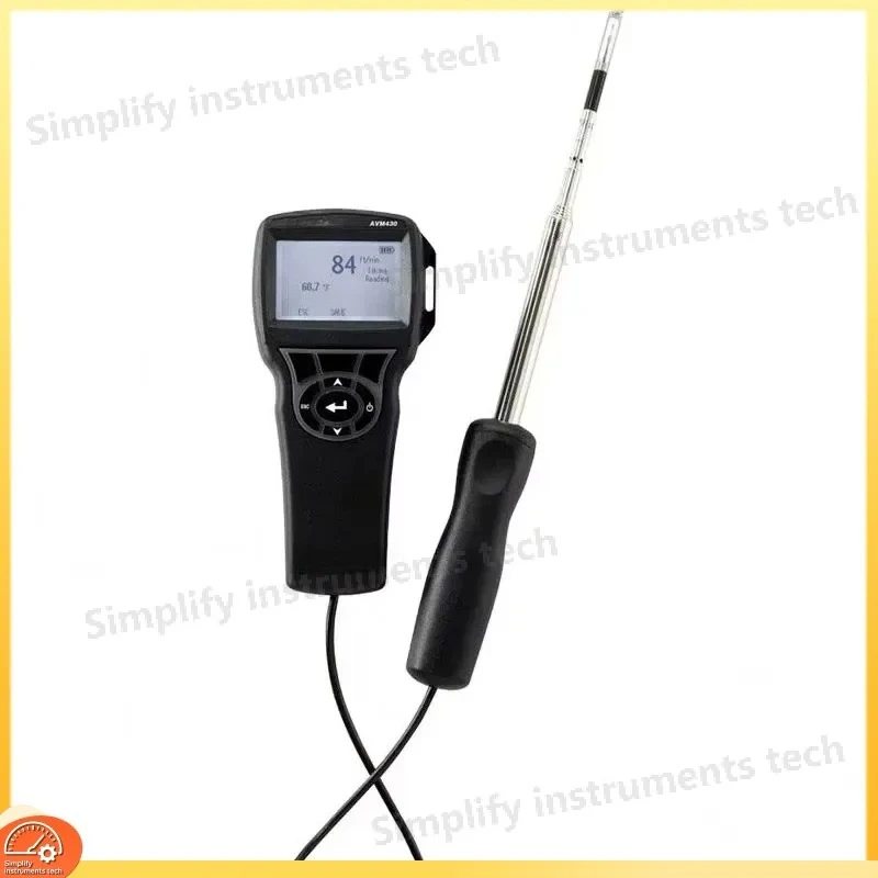 430-A Digital Thermal Anemometer Air Velocity Meter HVAC Wind Speed Temperature Tester Flow Gauge Instrument Tool