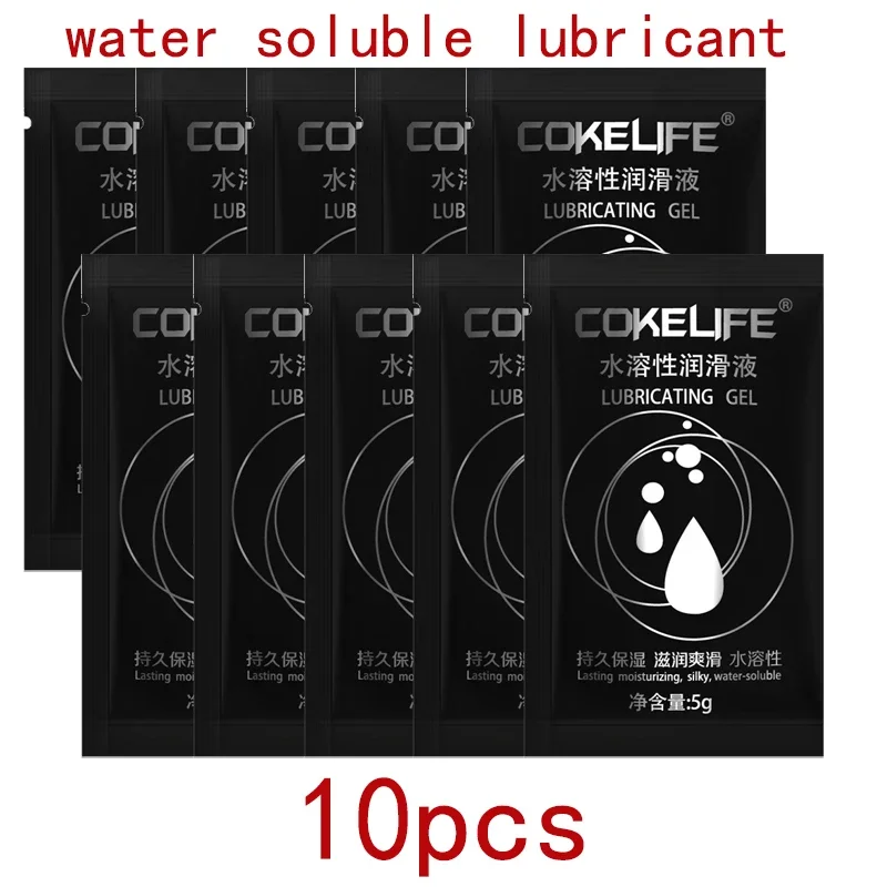 

10pcs/lot 5g Small Bag Anal Vaginal Sex Lubricant Water Based Anal Smooth Oil Sex Products for Sexual Life Massage