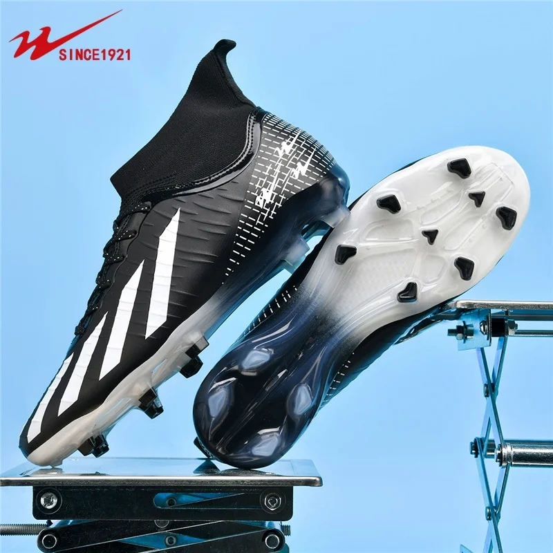 Double Star Football Shoes, AG Anti slip Gripping Short Nails, Men's and Women's Sizes 35-45, Football Sports Shoes