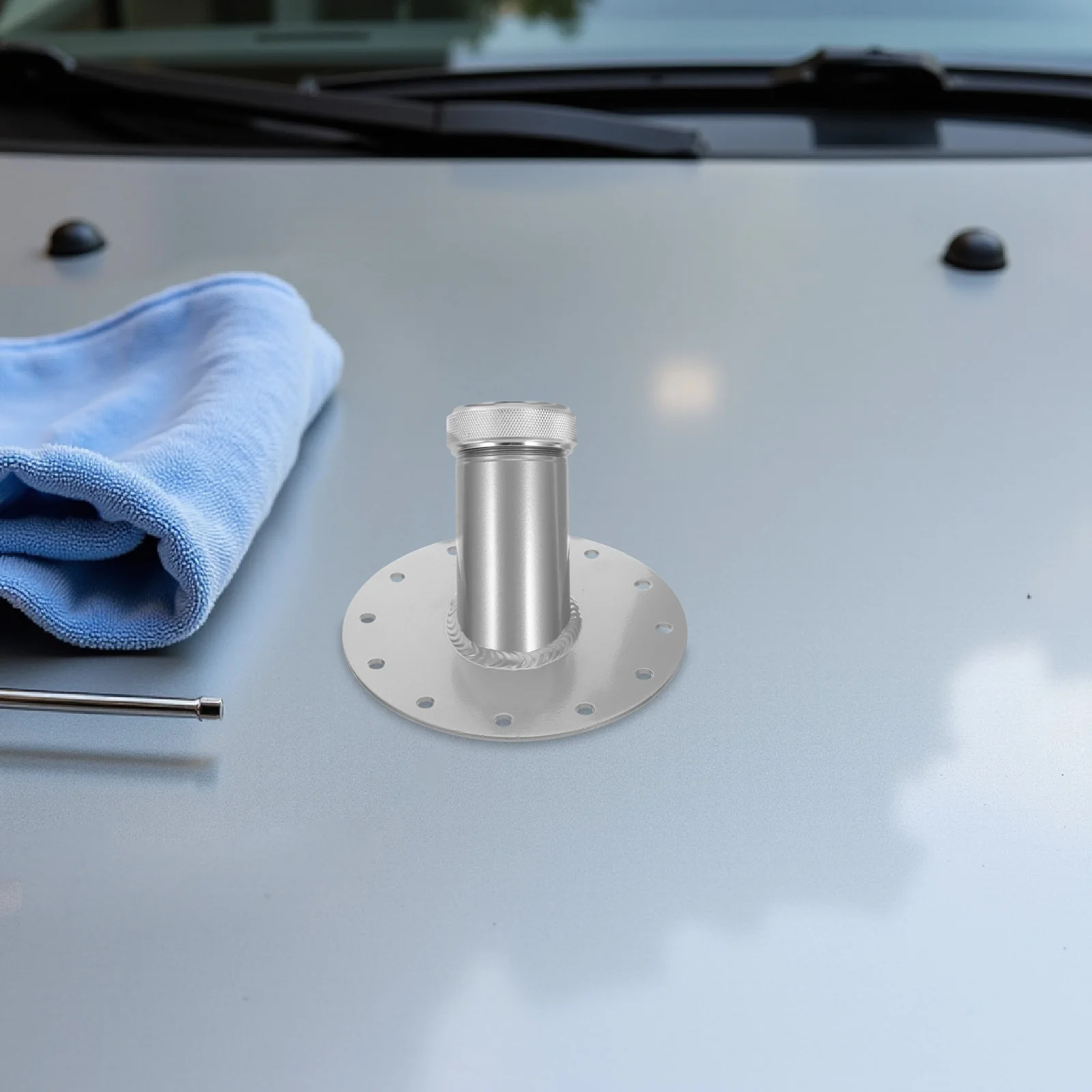 

Aluminum Alloy Oil Filler Neck Cap 45Degree 12 Bolt Seal Explosionproof Gas Tank Cover Replacement For Cars Trucks