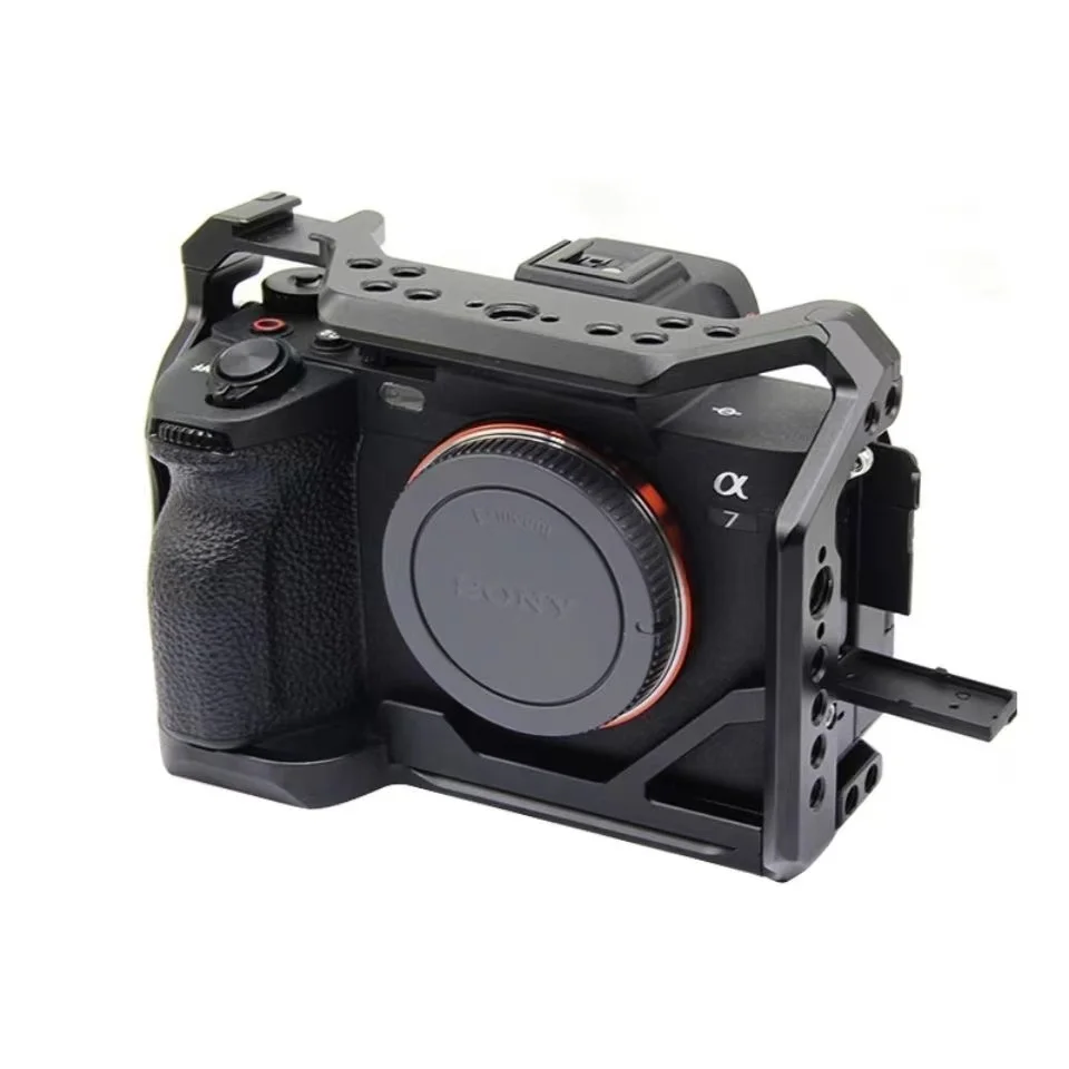 Quick Release L Plate for for Sony A7IV A7M4 A1 A7R4 A7S3 A9ii Camera Rig Cage Camera Aluminum Alloy Cage W/ Arca Swiss QR plate image 6