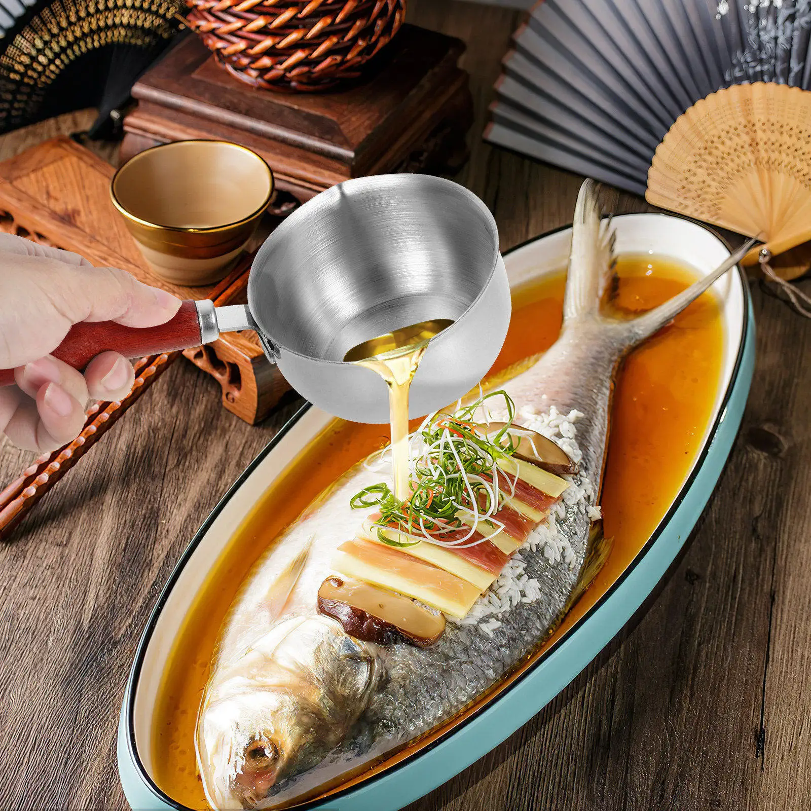 304 Stainless Steel Mini Milk Pot Small Saucepan Butter Warmer Portable Cooking Pot for Students Single Serving Soup Porridge