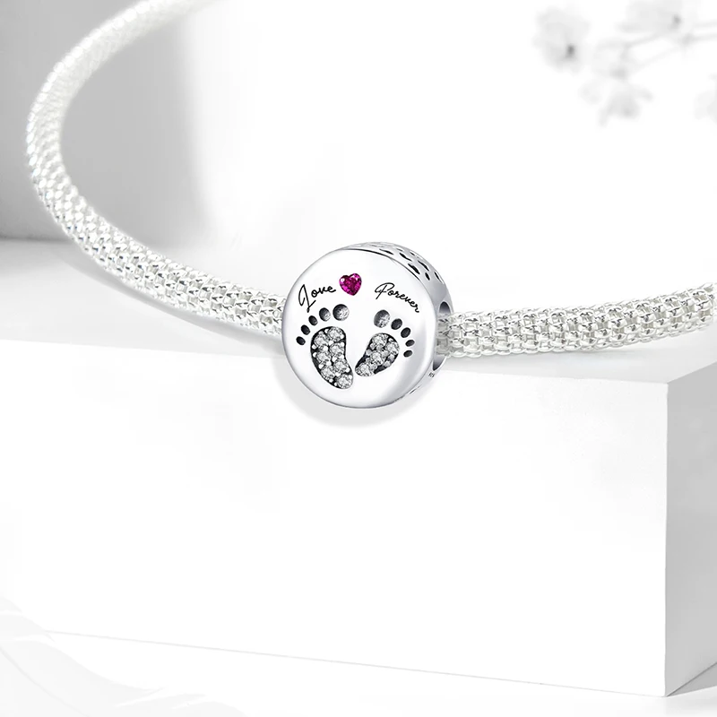 925 Sterling Silver Circle Pattern Moon Personalized Beads Fit DIY Making Bracelet Necklace Gift High Quality Fine Beads image 3