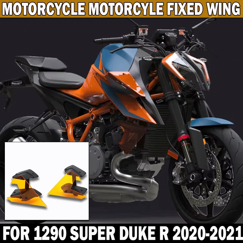 

Новое фиксированное ветровое крыло 1290 для 1290 SUPERDUKE R 2020 2021, голые детали мотоцикла, спойлеры, фиксированный обтекатель крылышка, панель спойлера