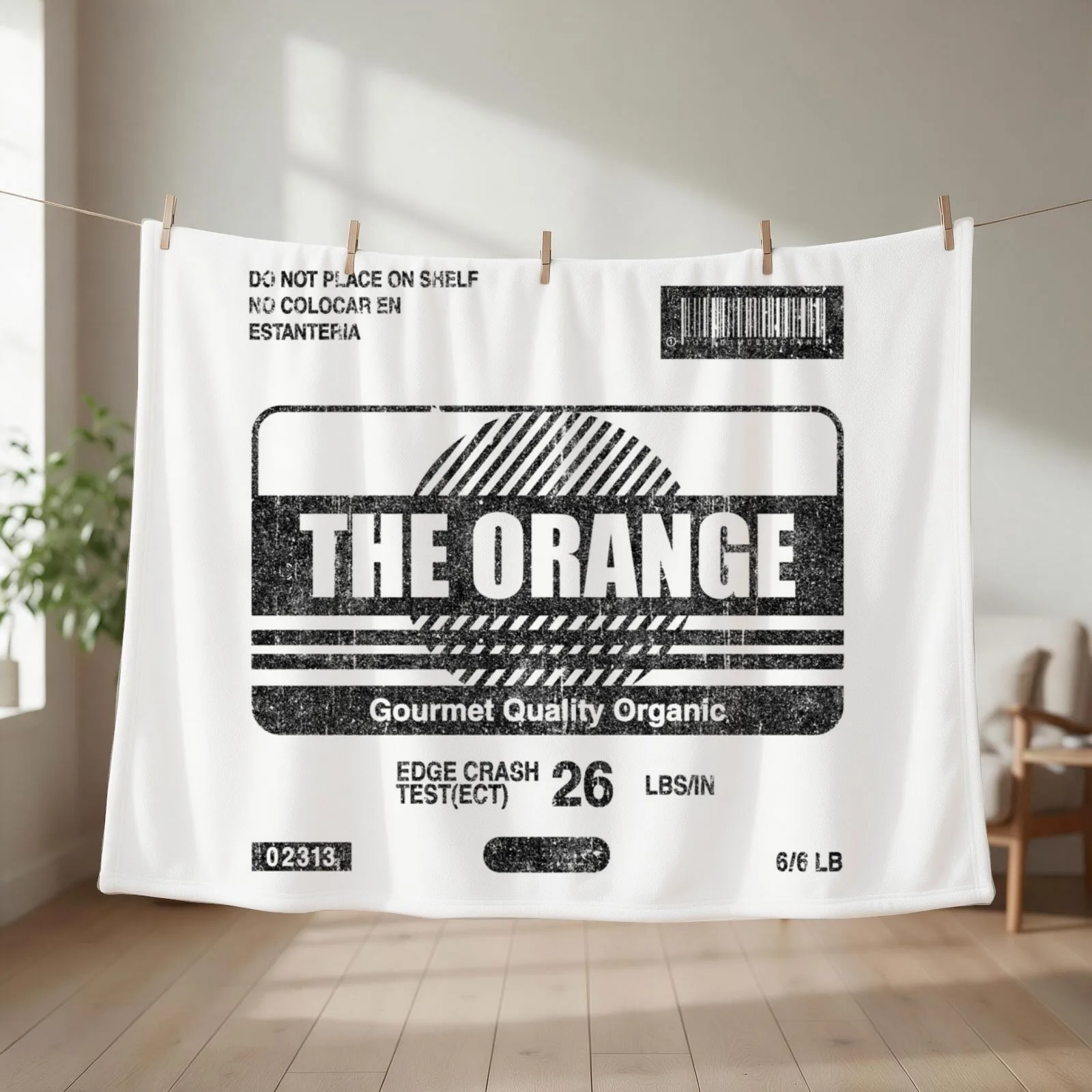 The Orange - MGS Cardboard Box Throw Blanket couch cozy soft plush fuzzy picnic outdoor blanket