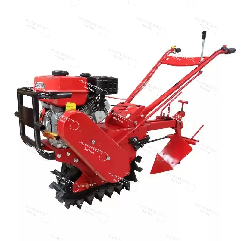 Household small micro-tiller chain-rail walking cultivated land plowing furrowing fertilization woodland orchard